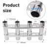 Fishing Rod Holder for Boat, Vertical Wall Mounted Fishing Rod Rack, Stainless Steel Rod Holder for Marine Boat,Fishing Boat, Truck (4 Tubes Upgrade) view 3