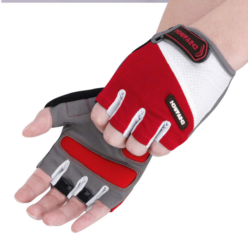 Mens Cycling Gloves Half Finger Biking Glove MTB Road Riding Gloves Bicycle Gloves Shock-Absorbing Anti-Slip Breathable Motorcycle Mountain Bike Gloves Unisex Women Lifting Cycle Gym Workout Gloves