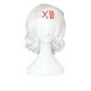 Betonsa Cosplay Wig Anime Short White Wavy Halloween Xmas Party Wigs view 1