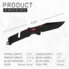SOG Trident at - Black + Red - Tanto view 4