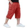 EKLENTSON Capri Pants for Men Lightweigh Workout Gym Sports Active Athletic Outdoor Shorts Cargo Shorts for Men, Magenta, 40 view 1