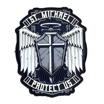 Archangel St Michael Protect Us PVC Patch (TBL)
