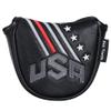 BIG TEETH Golf Putter Cover Square Half Heel Shaft Mallet Putter Head Covers USA Stripe and Star Fit for Most Brand Golf Putters (Mallet Cover) view 1