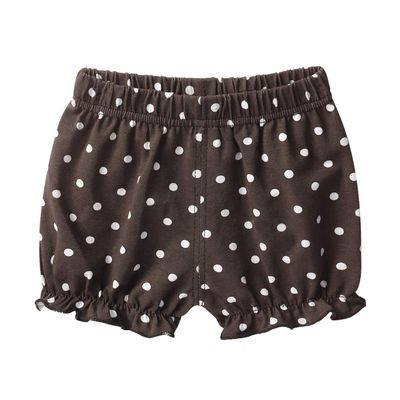 Agoky Infant Baby Kids Girls Cotton Shorts Bloomer Loose Harem Shorts Basic Diaper Cover Underwear Coffee 9-12 Months