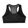 Yeahdor Kids Girls Sleeveless Racer Back Sports Dance Bra Mesh Splice Tanks Crop Top Workout Fitness Activewear Black 14 view 4