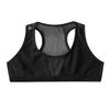 Agoky Kids Girls Sports Bra Fitness Yoga Dance Tank Top Mesh Splice Gymnastic Ballet Workout Running Shirts Black 10 view 1