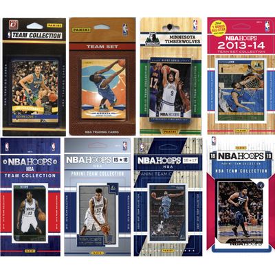 NBA Minnesota Timberwolves 7 Different Licensed Trading Card Team Sets