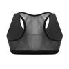 Agoky Kids Girls Sports Bra Fitness Yoga Dance Tank Top Mesh Splice Gymnastic Ballet Workout Running Shirts Black 14 view 4