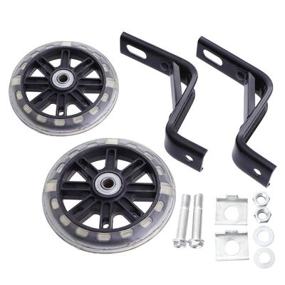 1 Set Bicycle Training Wheels Kids Bike Training Wheels Flashing Auxiliary Wheel Kid Accessories Balance Auxiliary Wheel Mute Training Cycling Wheels with Bracket