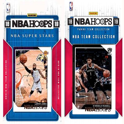 NBA Brooklyn Nets Licensed 2018-19 Hoops Team Set Plus 2018-19 Hoops All-Star Set