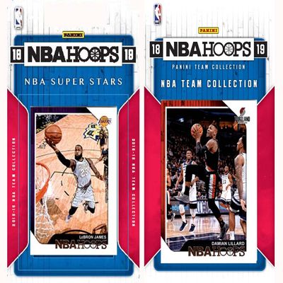 NBA Portland Trail Blazers Licensed 2018-19 Hoops Team Set Plus 2018-19 Hoops All-Star Set