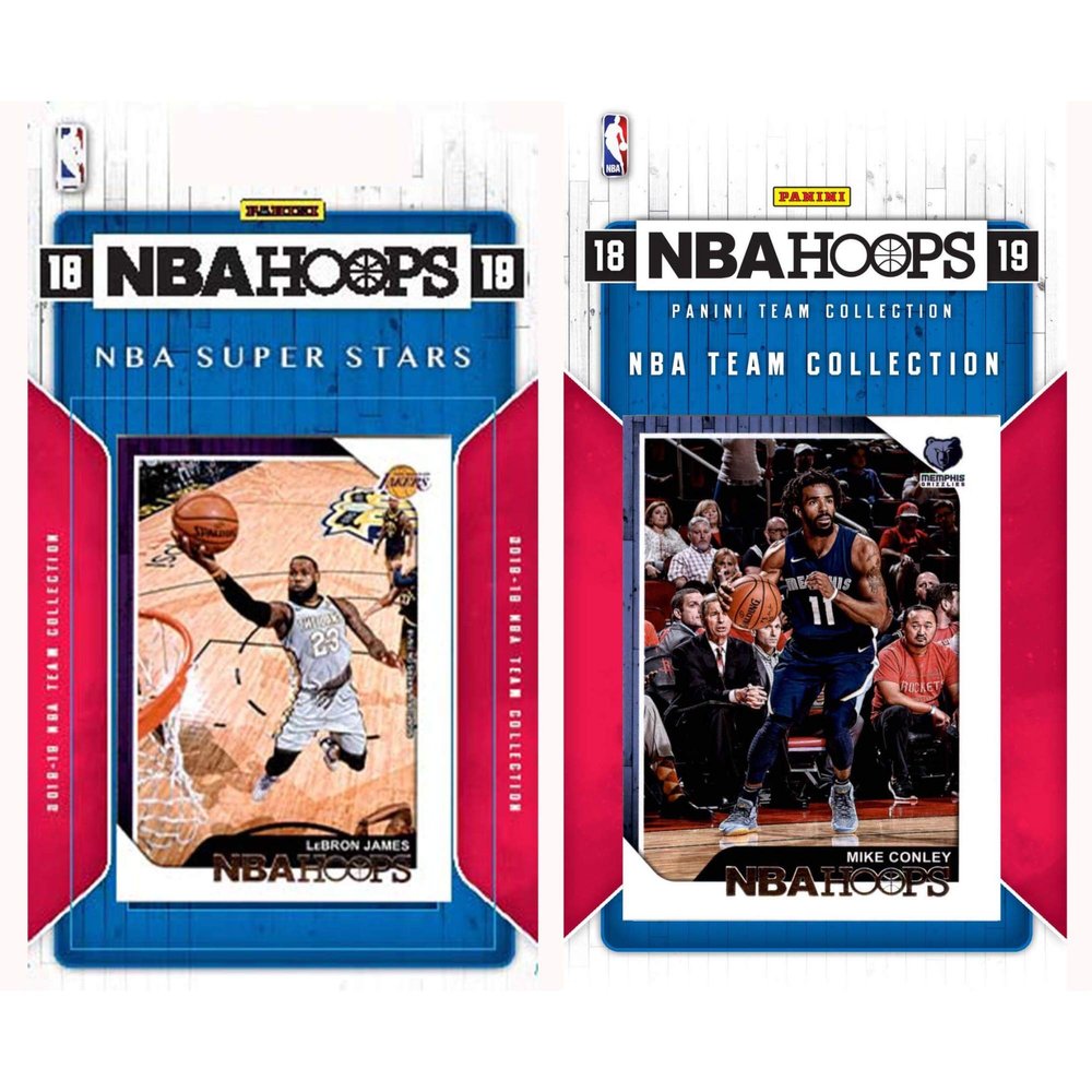 NBA Memphis Grizzlies Licensed 2018-19 Hoops Team Set Plus 2018-19 Hoops All-Star Set