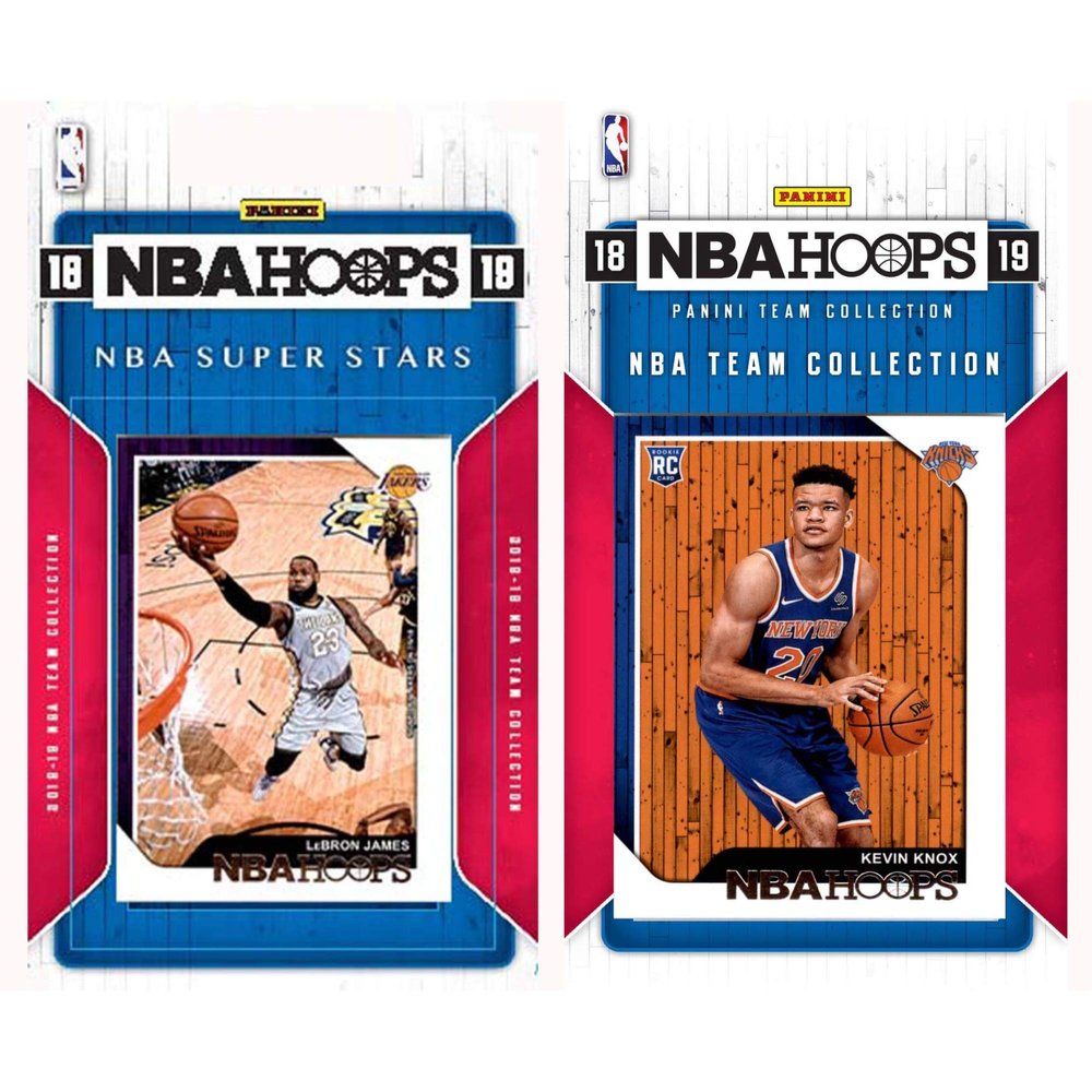 NBA New York Knicks Licensed 2018-19 Hoops Team Set Plus 2018-19 Hoops All-Star Set