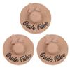 3-Pack Bride Tribe Floppy Sun Hat Beach Bridesmaid Bachelorette Party Favor Adjustable Straw Wide Brim (Brown, Customized Text) view 1