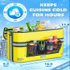 Skywin Kayak Cooler Behind Seat, Waterproof Cooler for Kayaking, Compatible with Lawn-Chair Style Seats, Store Drinks and Keeps Them Cool All Day (Yellow) view 2