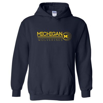 AH1251 - Michigan Wolverines Logo Ping Hoodie - X-Large - Navy