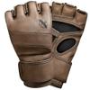 Hayabusa T3 LX Leather 4oz MMA Fight Gloves for Men & Women - Brown, Medium view 1