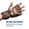 Hayabusa T3 LX Leather 4oz MMA Fight Gloves for Men & Women - Brown, Medium view 3