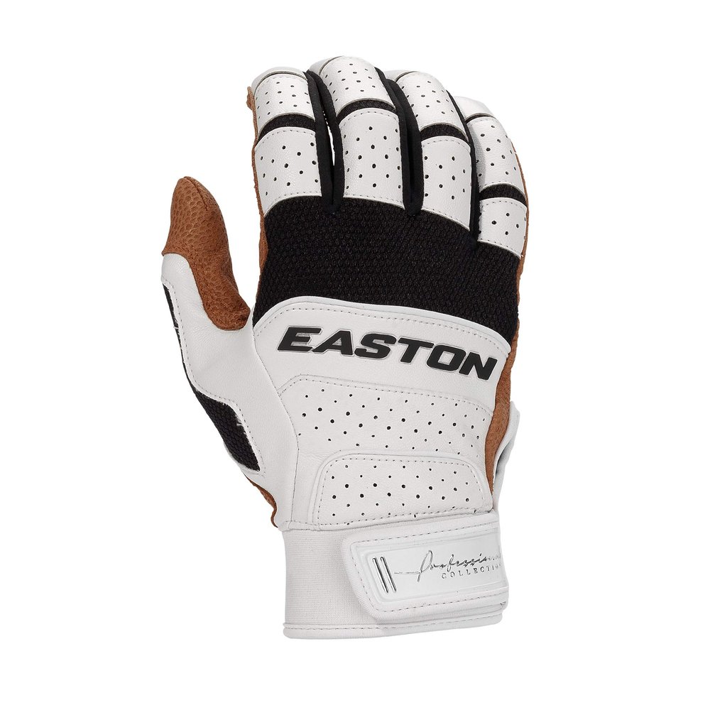 EASTON PROFESSIONAL COLLECTION Batting Glove, Pair, Carmel/White, Adult, Medium