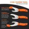 FieldTorq Field Dressing Kit | 3-in-1 Super Tool with Sheath & Sharpener | Skinning Knife for Hunting | Gut Hook | Deer Hunting Knife Set | FRN view 2