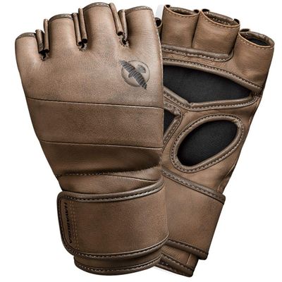 Hayabusa T3 LX Leather 4oz MMA Fight Gloves for Men & Women - Brown, X-Large