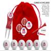 Clip Wipes Republican Golf Balls | Republican Golf Gifts & Accessories Package #3 (Raised-Red) view 2