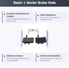 2 Pairs Bike Brake Pads Resin for Avid BB7 Juicy 3, 5, 7, 7 Carbon Ultimate, Promax DSK, 905, 907. The Bicycle Replacement Part for OEM Brakes for high Braking Power and Quiet Stops. view 2