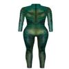 URVIP Unisex Halloween Skeleton Costume 3D Printed Stretch Skinny Bodycon Catsuit Cosplay Jumpsuit Bodysuit BAX-120 S view 4
