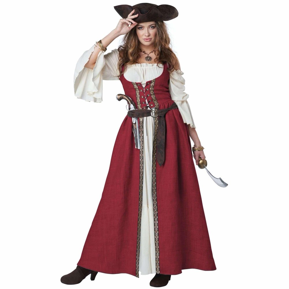 California Costumes Medieval Overdress Adult Costume (Red), Small/Medium