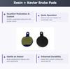 2 Pairs Bike Brake Pads Resin for Tektro IOX, BP69A0D171, BP69A, Novela, MTB,XC, DH. The Bicycle Replacement Part for OEM Brakes for high Braking Power and Quiet Stops. view 2