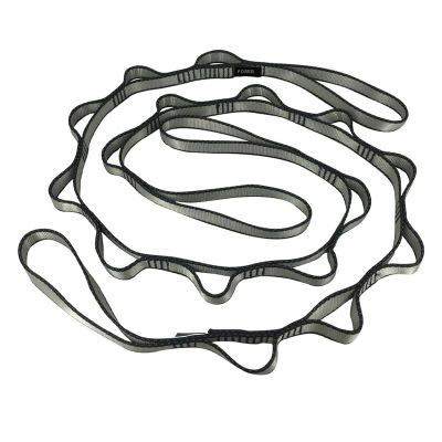 FOSER 2pcs Daisy Chains, Yoga Hammock Extension Strap, Adjustable Nylon Strap Fitness Pilates and Exercise Extend Strap (GRAY)