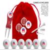 Clip Wipes Republican Golf Balls | Republican Golf Gifts & Accessories Package #3 (Republican-White) view 2