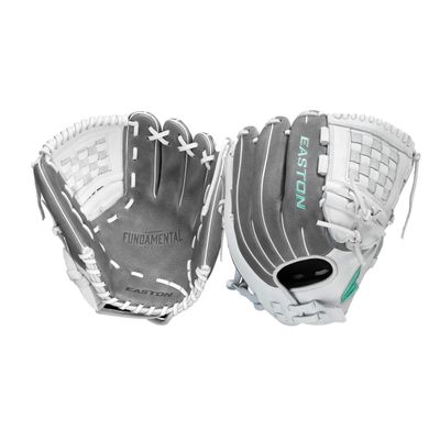 Easton | FUNDAMENTAL Fastpitch Softball Glove | 12" | LHT | Infield/Pitcher Pattern | Split Woven Web | FMFP12