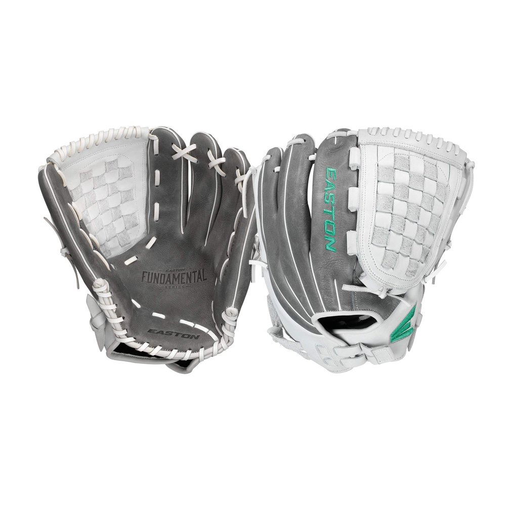 Easton | FUNDAMENTAL Fastpitch Softball Glove | 12.5" | RHT | Outfield/Pitcher Pattern | Woven Web | FMFP125
