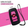 Avenger Defense Portable Car Keychain Stun Gun for Women - Rechargeable LED Flashlight with Wrist Strap (Cameo Pink, Plastic) view 4