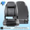 NORTHCAPTAIN S1 Deluxe A Pair of Marine High Back Folding Fishing Boat Seat,Stainless Steel Screws Included,Charcoal/Black(2 Seats) view 2