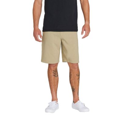 Volcom Men's Kerosene 21" Hybrid Chino Shorts, Khaki, 33