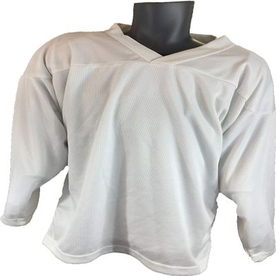 JAMM Ice Hockey Practice Jersey (White, SR L Goalie)