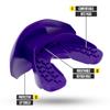 Nxtrnd One Football Mouth Guard, Strap Included, Fits Adult & Youth (Purple) view 2