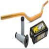Pro Taper 2803D Gold CR High Contour Oversized 1-1/8 Handlebars & 024858 Black Pillow Top Grips view 1