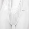 Aislor Women's Sling Shot One Piece Bikini Monokini V Shaped Thong Leotard Underwear White One Size view 4