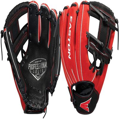 Easton | PROFESSIONAL YOUTH Baseball Glove | 10" | RHT | Black/Red | I Web | PY10BR