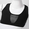 iiniim Kids Big Girls Shiny Mesh Splice Racer Back Bra Crop Tank Top for Gym Running Cycling Yoga Sports Outfit Black 14 view 3