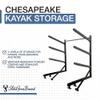 StoreYourBoard Kayak Dock Storage Rack, Outdoor Over The Water Mount, Holds 400 lbs, Heavy-Duty Metal Stand view 2