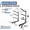 StoreYourBoard Kayak Dock Storage Rack, Outdoor Over The Water Mount, Holds 400 lbs, Heavy-Duty Metal Stand view 3