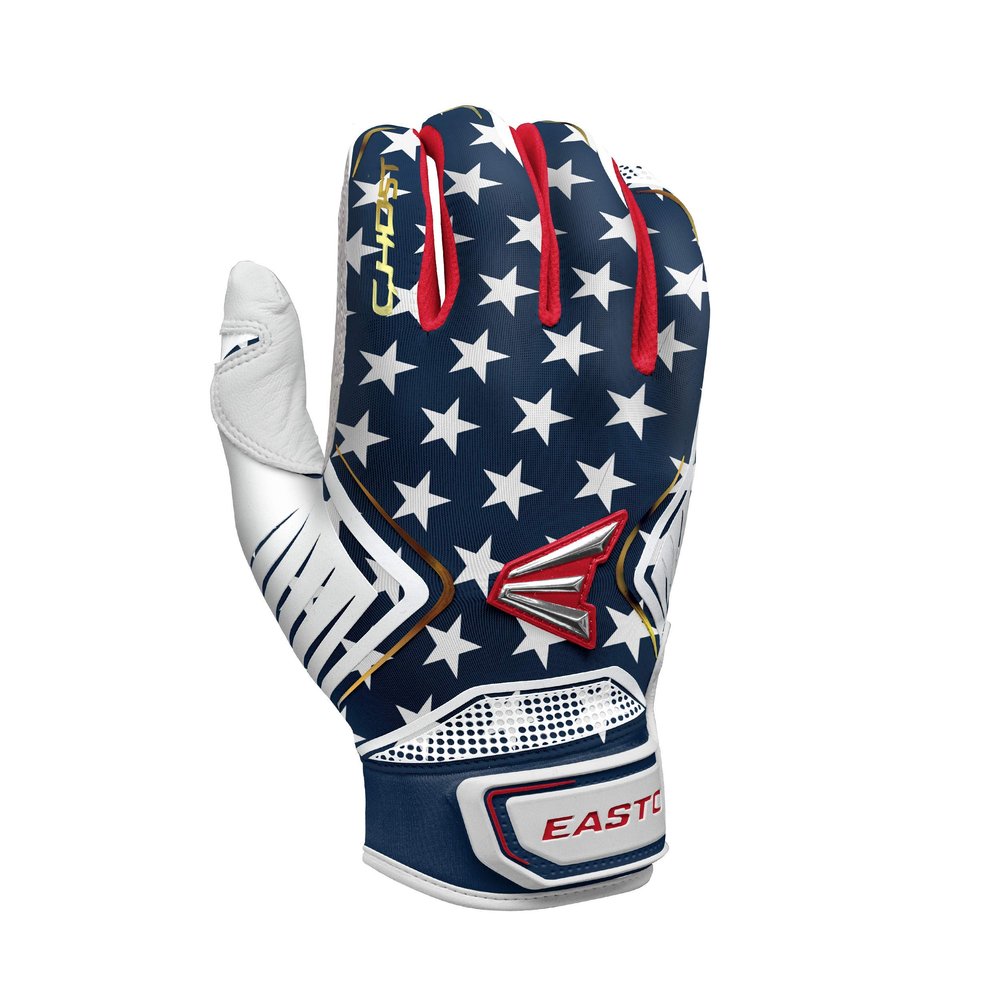 Easton | GHOST Fastpitch Softball Batting Gloves | Adult Small | Stars & Stripes