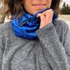 Lewis N. Clark BeWell Neck Gaiter Face Mask for Women, Soft, Warm + Breathable Bandana, Neckerchief Scarf, Headband + Hood, Blue, One Size view 2