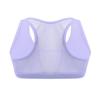 iiniim Kids Big Girls Shiny Mesh Splice Racer Back Bra Crop Tank Top for Gym Running Cycling Yoga Sports Outfit Lavender 6 view 2