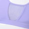 iiniim Kids Big Girls Shiny Mesh Splice Racer Back Bra Crop Tank Top for Gym Running Cycling Yoga Sports Outfit Lavender 6 view 3