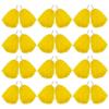 Hooshing 12PCS Cheerleading Pom Poms Yellow Plastic Cheer Pom Poms with Handles for Team Spirit Sports Party Dance view 1